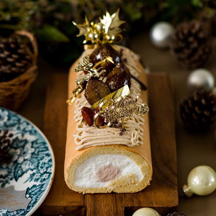 クリスマスモンブランロール